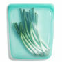 Stasher reusable bag silicone aqua