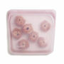 Stasher resuable silicone rosequartz