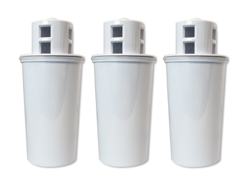 Pack of 3 filter cartridges for replacement in filtering system to help preserve the life of your pump and increase the performance of your freeze dryer.