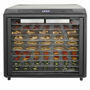 Front view of the Excalibur 10 Tray Select food dehydrator with all trays loaded and LED screen showing 125 degrees farenheit.