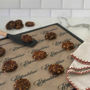 Cookies placed on an Excalibur ParaFlexx Premium non-stick sheet, showing smooth release for baking and dehydrating.