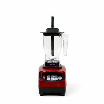 OmniBlend V blender with 1.5 litre narrow base jug in maroon on a white background